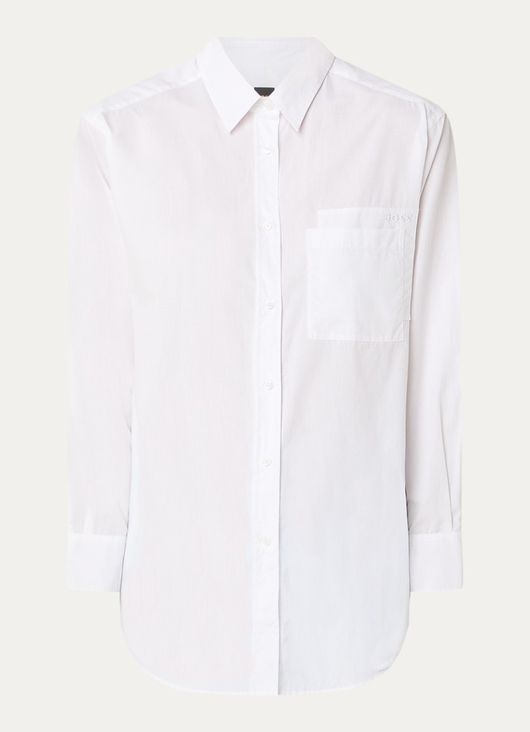 Camicia HUGO BOSS Bostucci con taschino sul petto e logo