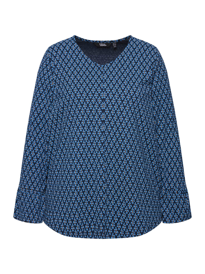 Ulla Popken Longsleeve in marine günstig kaufen 58-60