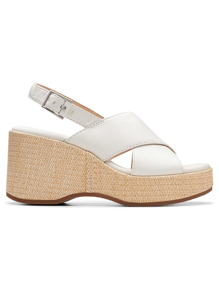 Clarks Leder-Keilsandaletten 