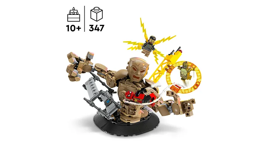 LEGO Marvel 76280 Spider-Man vs. Sandman: Showdown, Superhelden-Spielzeug