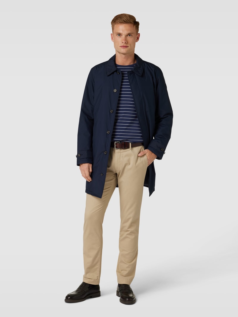 Longsleeve mit Streifenmuster in marineblau