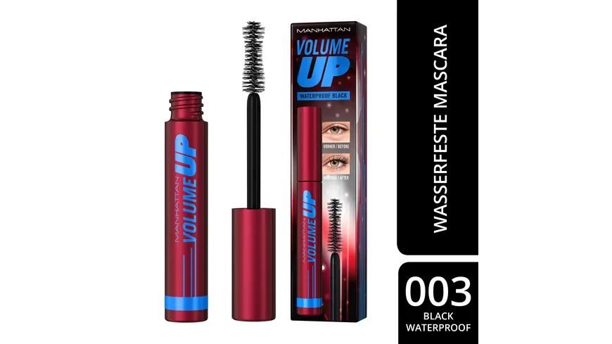MANHATTAN COSMETICS Volume Up Mascara 8 ml 003 - Black Waterproof