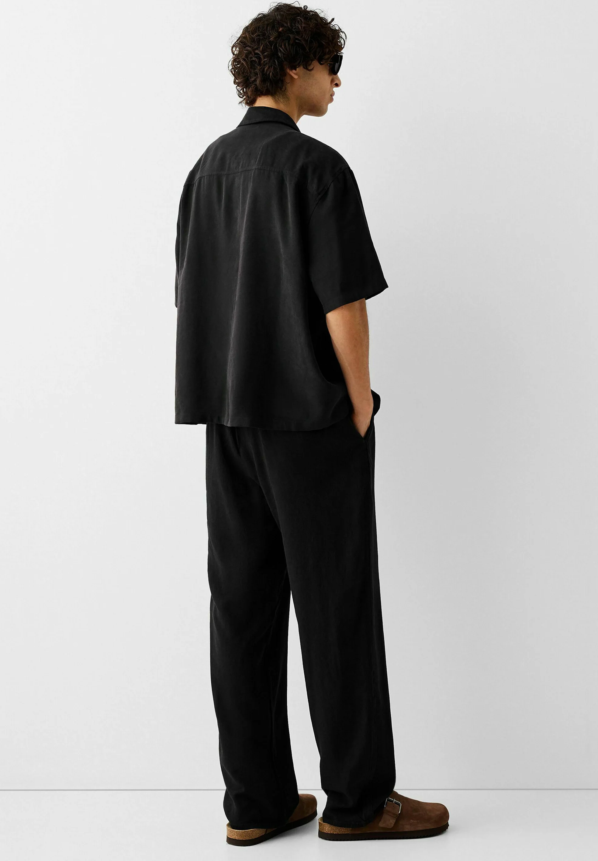 Bershka ANCHO - JOGGERS- Pantalones