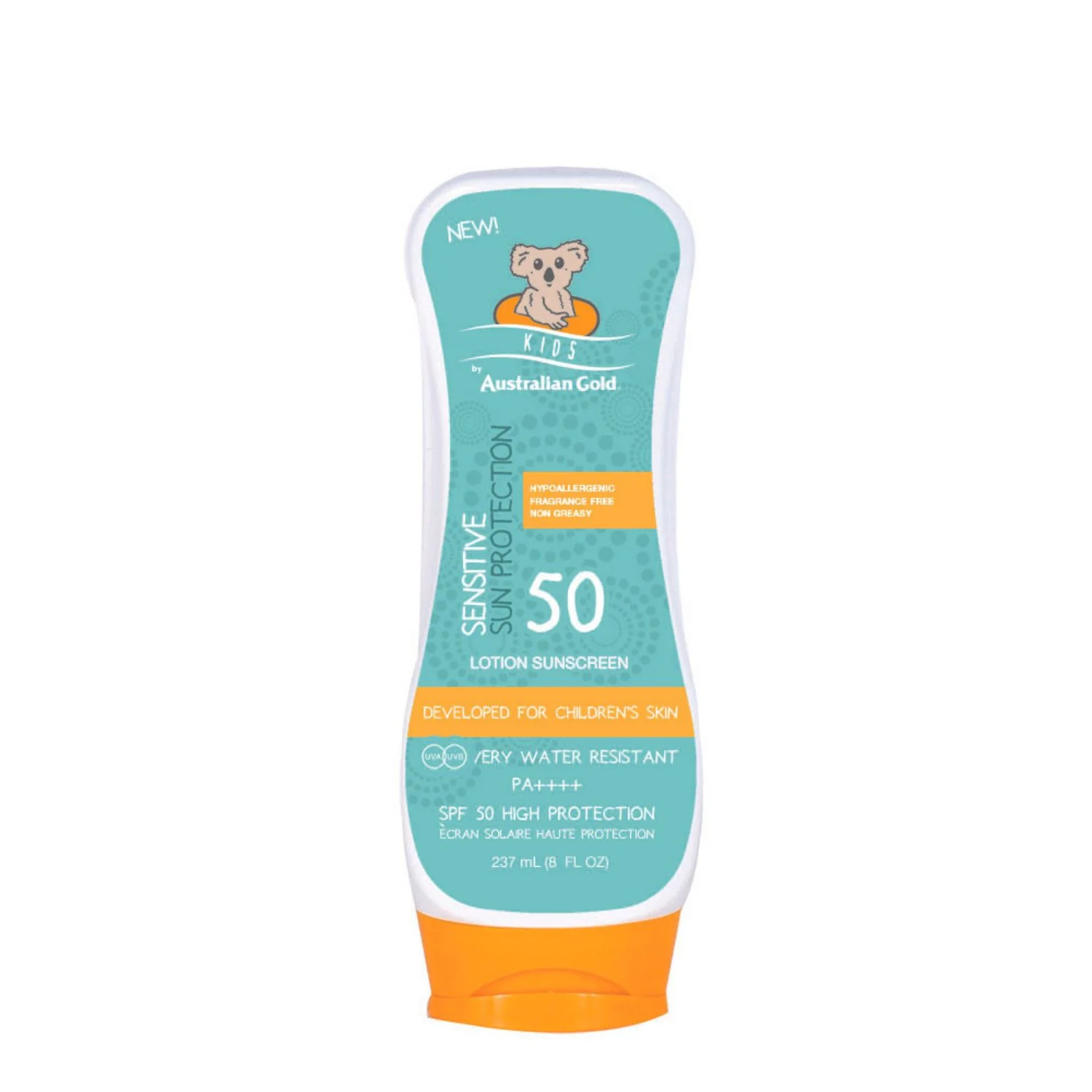 SPF50 bērnu jutīgas ādas saules aizsarglosjons - bērnu saules krēms, augstas aizsardzības ķermeņa saules aizsargkrēms, bērnu produkti