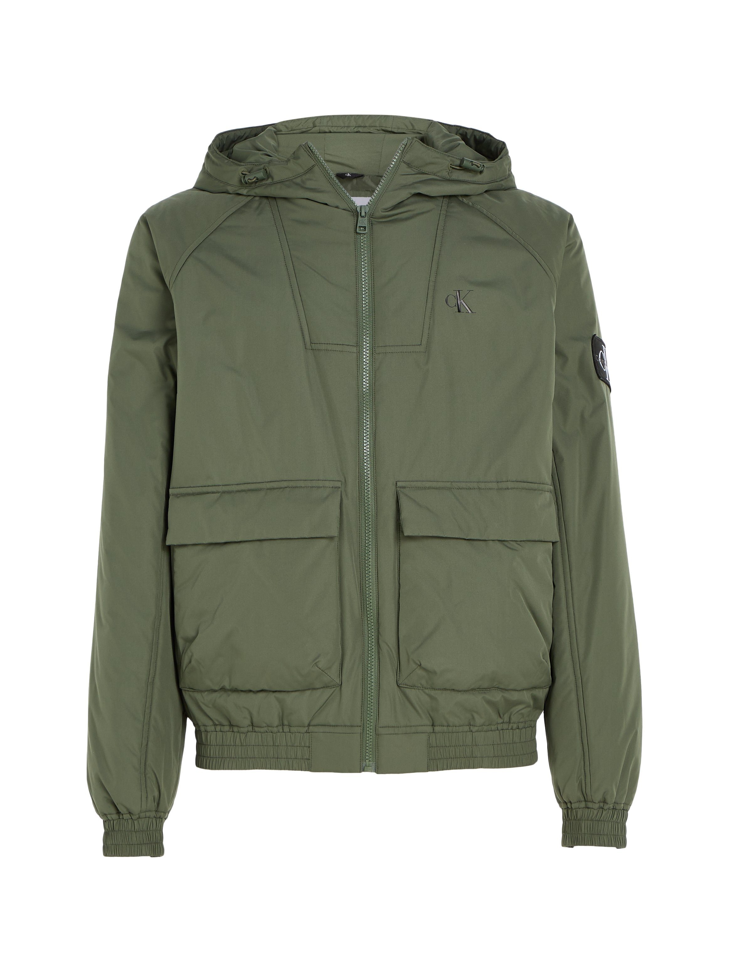 Calvin Klein Jeans Steppjacke PADDED HOODED HARRINGTON