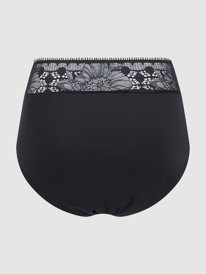 Perioden-Slip aus Mikrofaser in schwarz