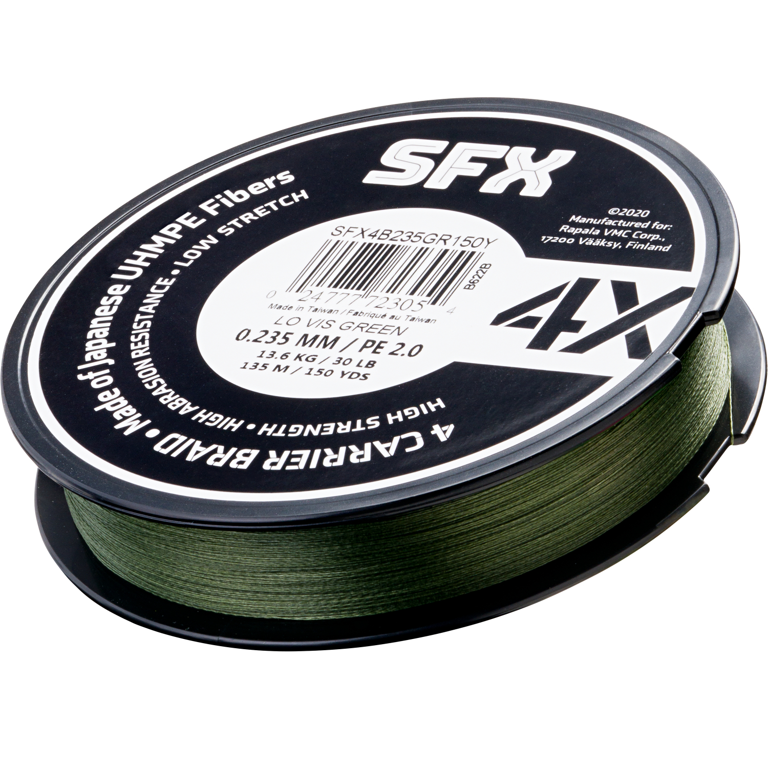 Sufix Geflechtschnur SFX 4 Carrier Braid (Hot Yellow, 135 m)