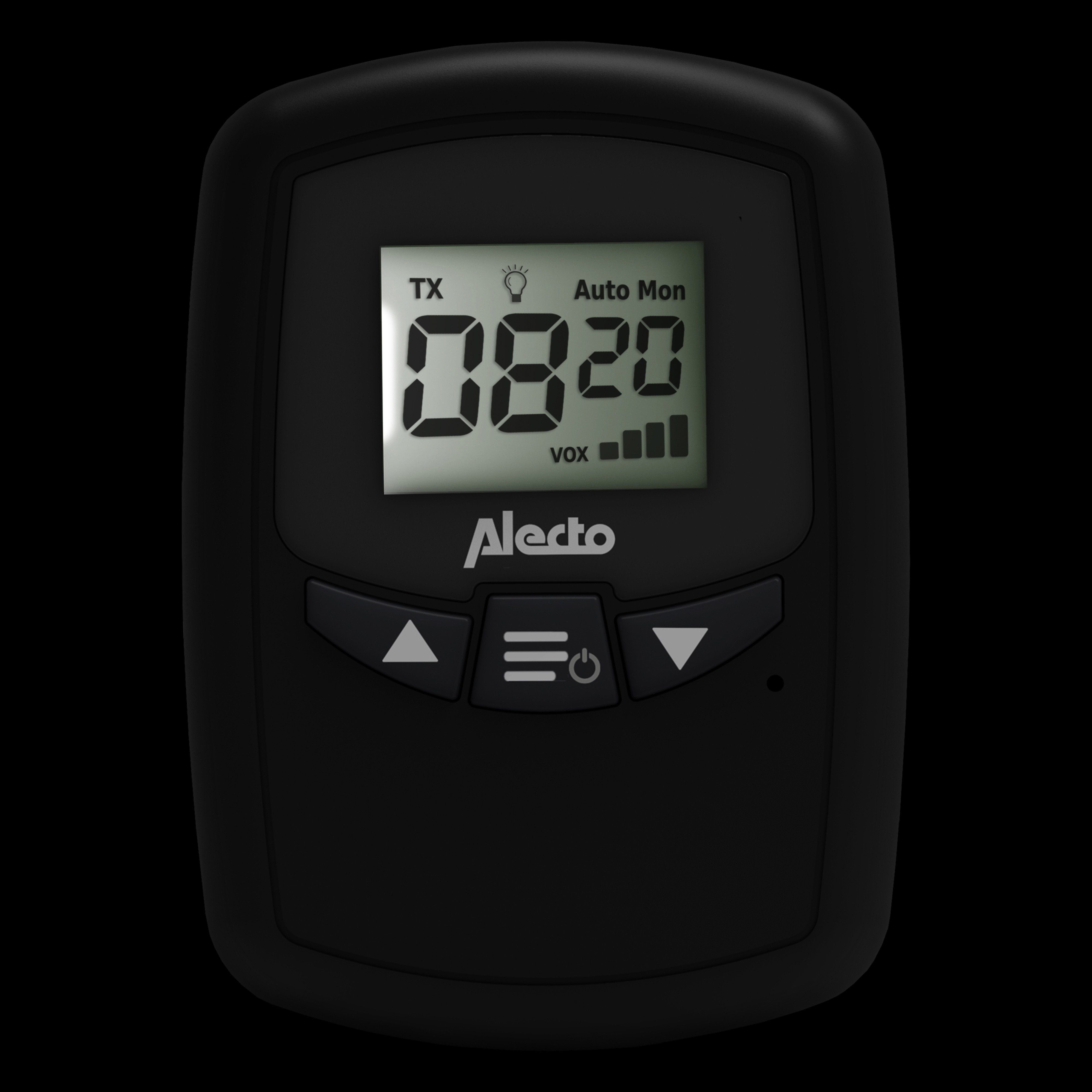 Alecto Babyphone DBX80BKBU, Reichweite von bis zu 3.000 Metern, schwarz