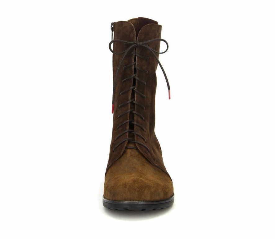 THINK Schnür-Stiefeletten braun