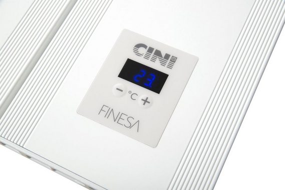 Finesa Elektrischer Badheizkörper mit Smarte Thermostat, Wärmeabgabe 400-1200W, 5 Jahre GARANTIE