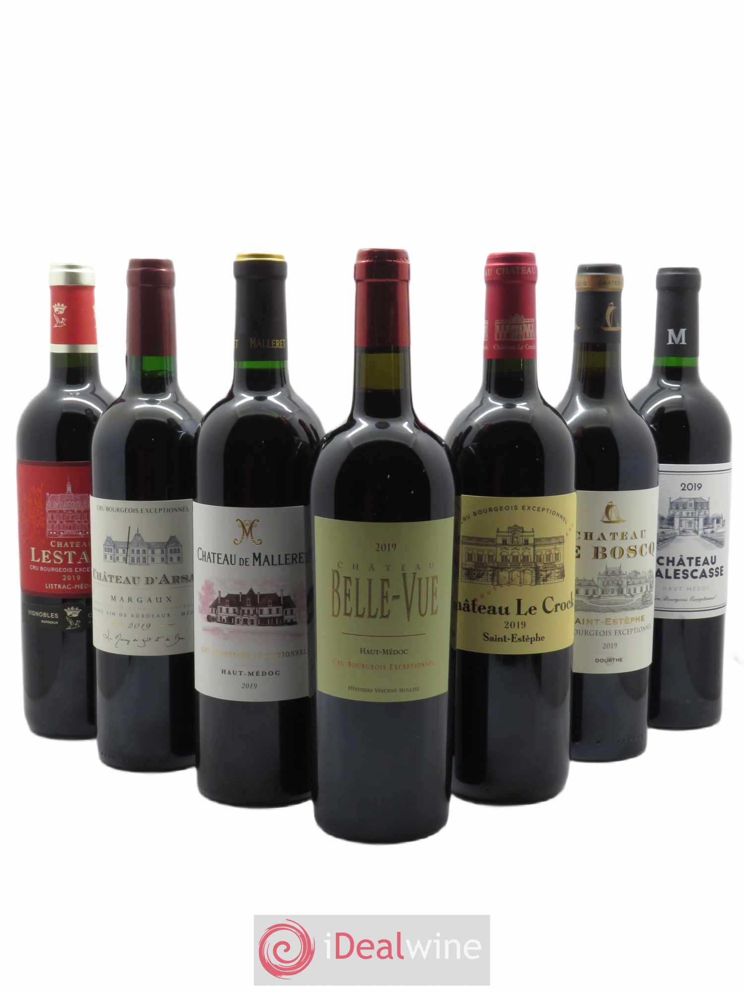 Caisse panachée Les 14 Crus Bourgeois Exceptionnels  2019 - Lot de 14 Bouteilles