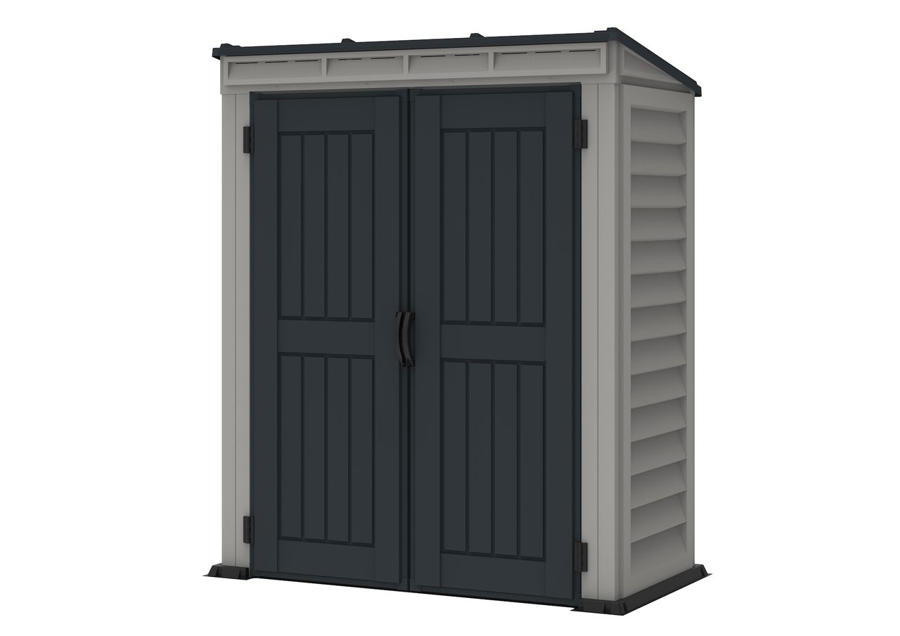 Duramax Kunststoffgerätehaus YardMate Pent 5'x3', 1,6 m² - Grau   Bodenkonstruktion DURAMAX 05325