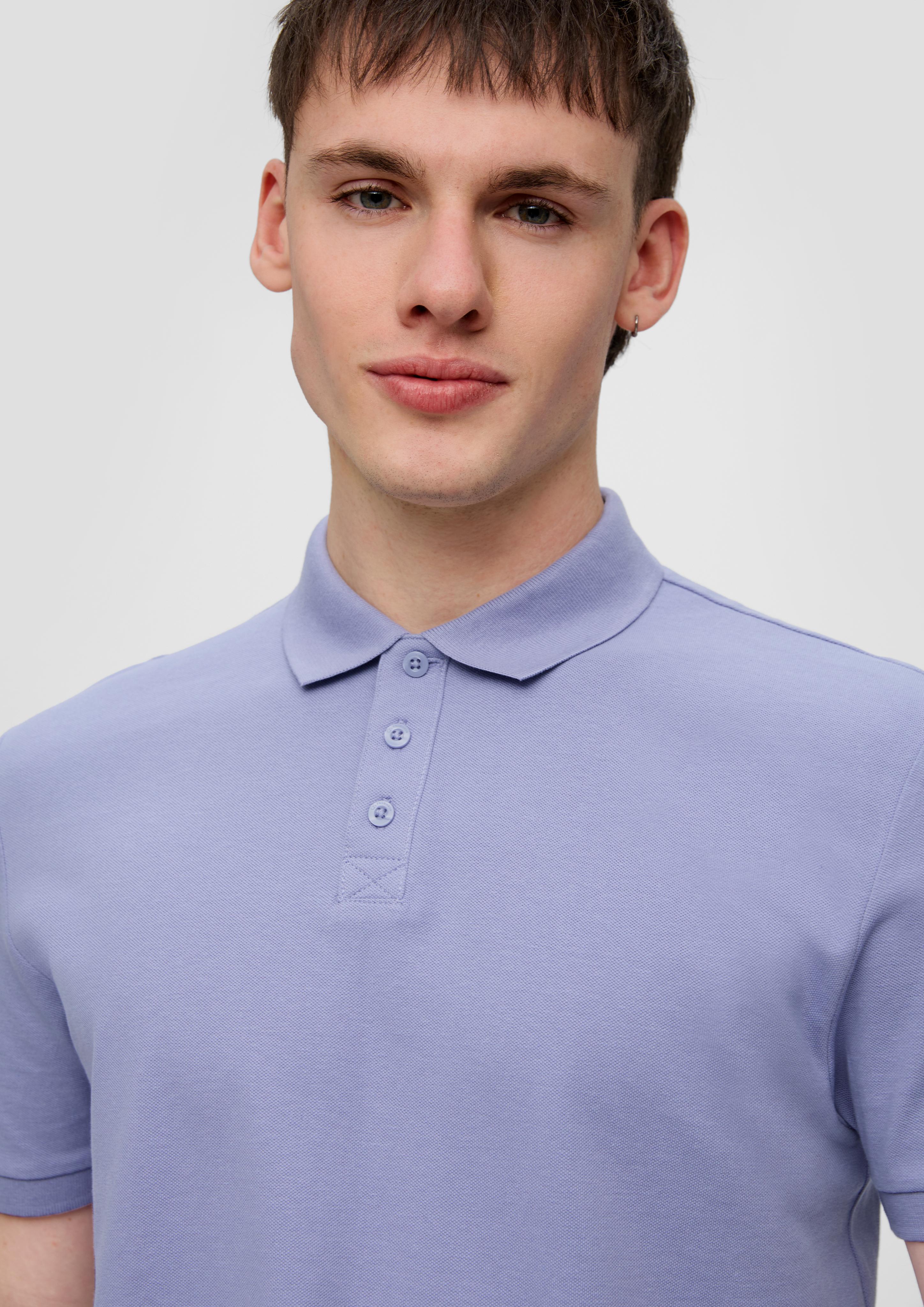 Poloshirt mit gestricktem Kragen  2140707-4809