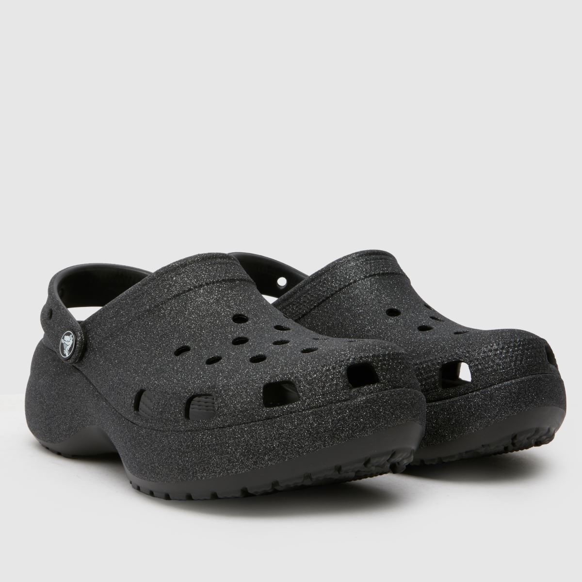 Crocs Classic Platform Clog Papucs Fekete Színben