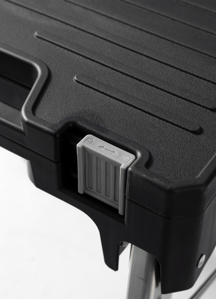 Kraft Werkzeuge Trittleiter zweistufig mit Werkzeugbox