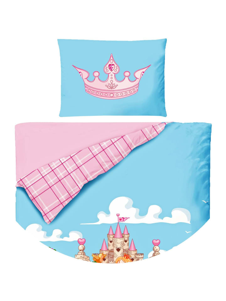 JACK 2 tlg. Renforcé Bettwäsche 100x135cm Prinzessin in Rosa günstig kaufen 100x135 cm