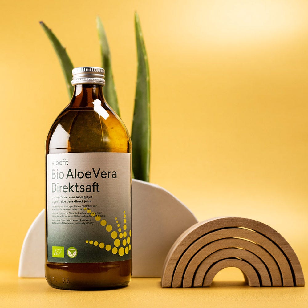 aloefit Aloe Vera Bio Saft 500ml 2+1 gratis Bundle