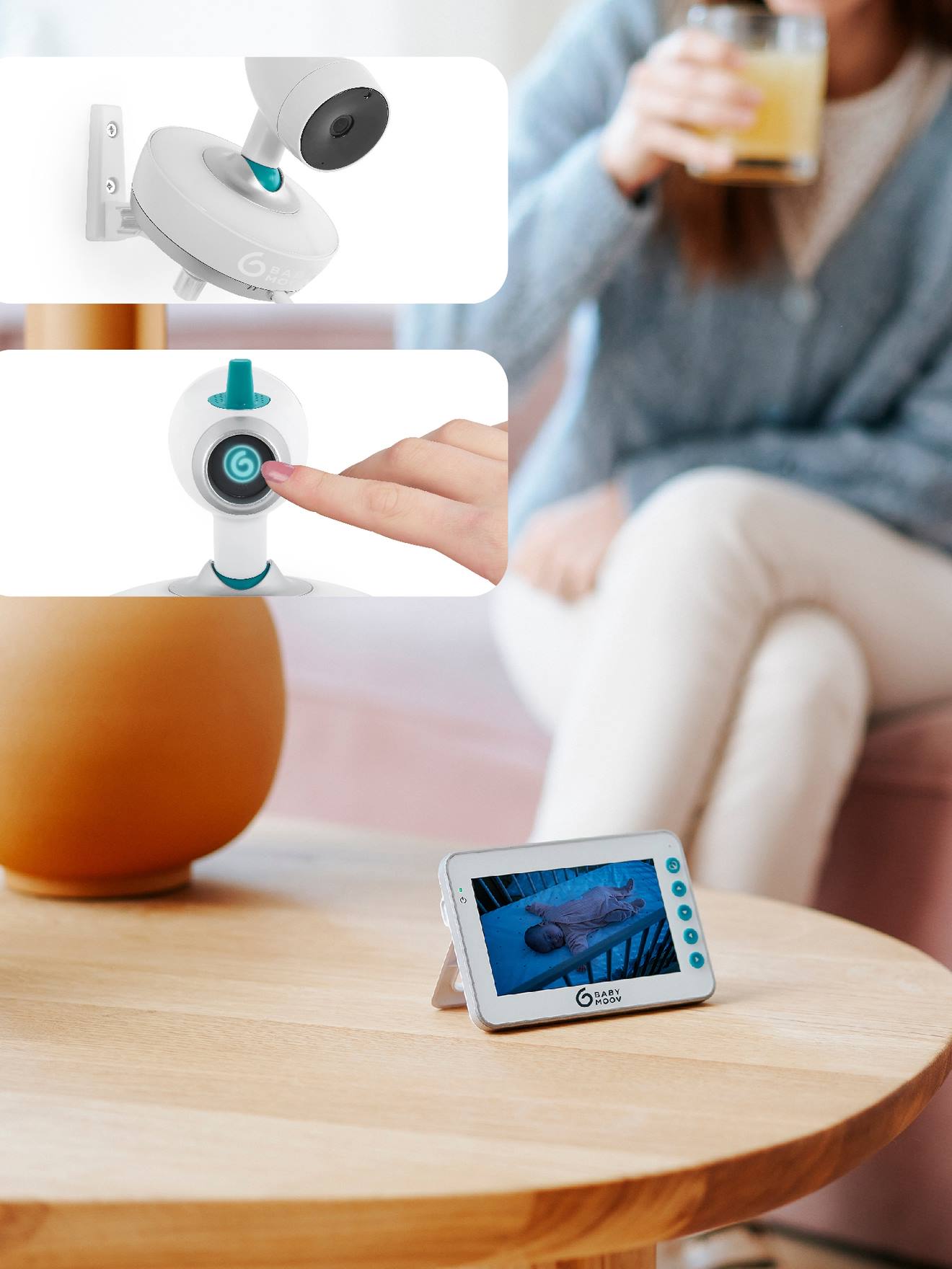 Babymoov Video-Babyfon 360° YOO-MOOV BABYMOOV - weiß