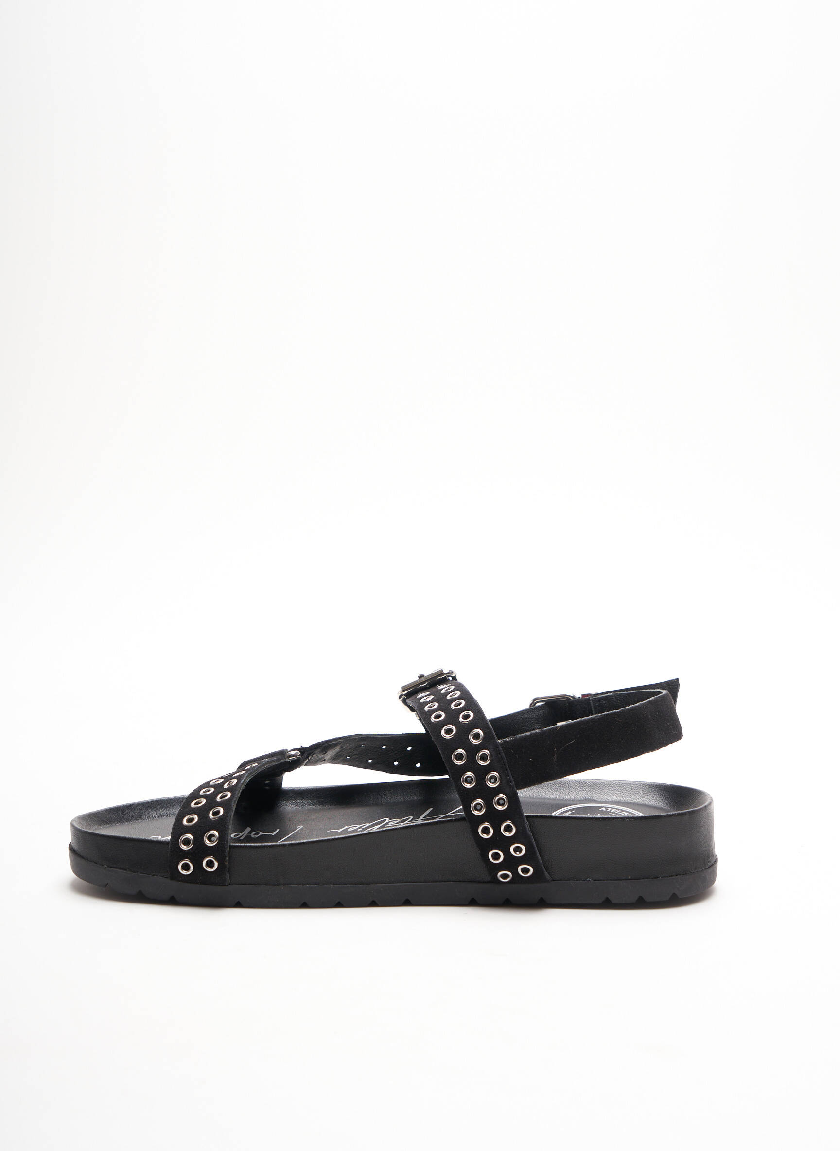 L Atelier Tropezien Sandales Nu Pieds Femme couleur noir