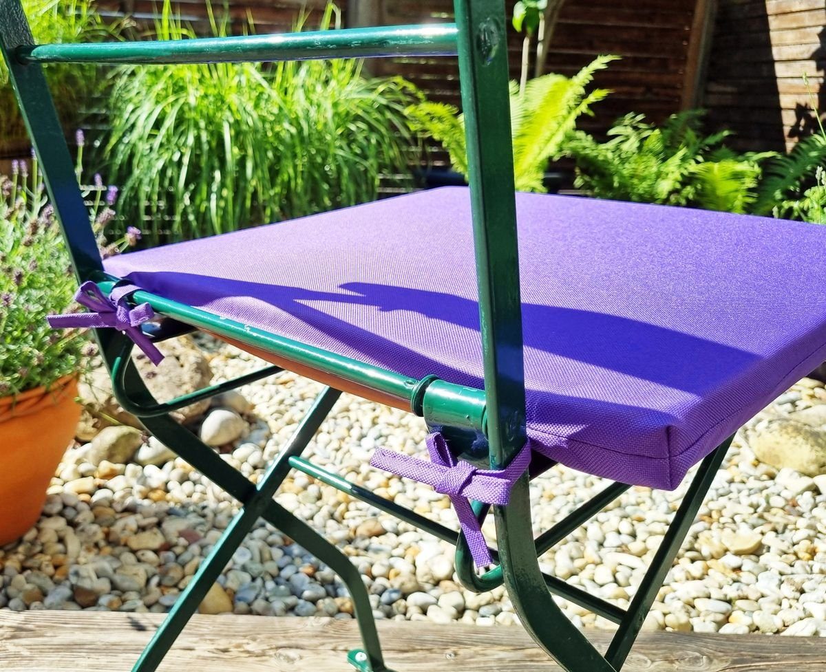 Coen Bakker Stuhlkissen 4x Outdoor Stuhlkissen 40x40cm viele Farben Lounge Kissen Wasserfest, Gartenkissen, Robust, Strapazierfähig, Wasserfest, Innen & Außen