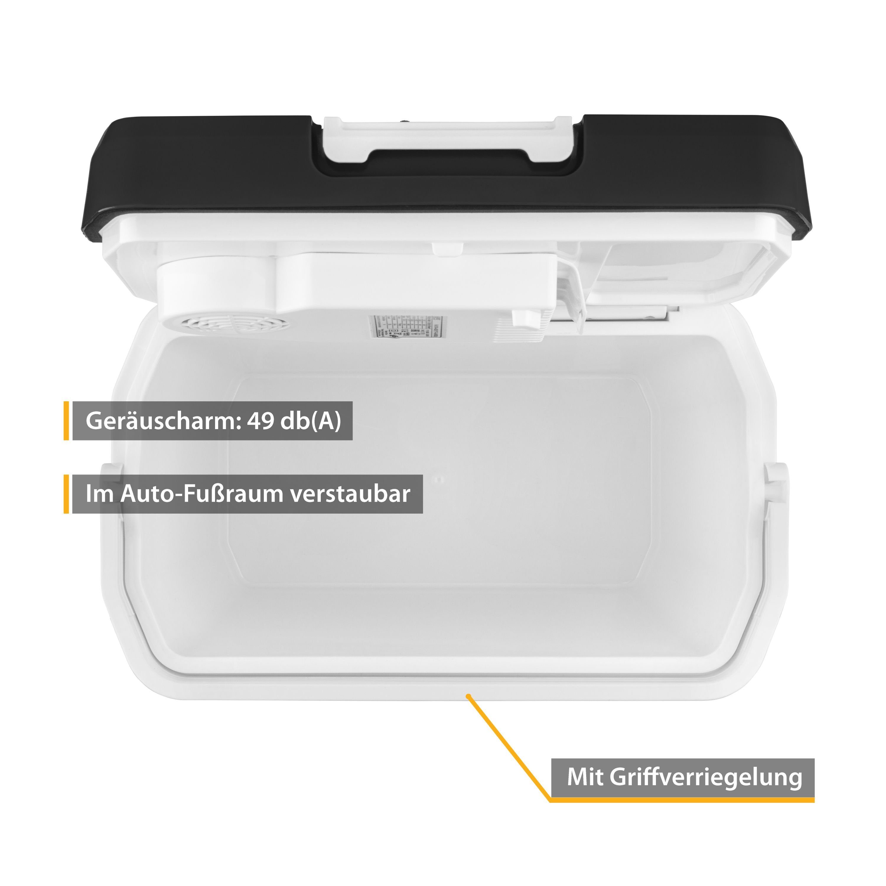 TZS FIRST AUSTRIA Elektrische Kühlbox elektrische Kühlbox, 24L, 12V /230V Anschluss, 12-V-Stecker fürs Auto, für Camping, Festivals, Reisen, mit Kühl- und Warmhaltefunktion