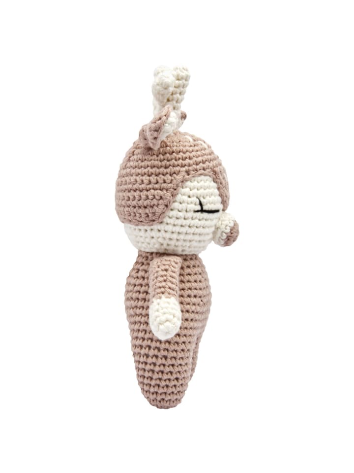 miniHeld Handgestrickter Hirsch/Reh gehäkelt aus Baumwolle Spielzeug 18 cm 0 Monate günstig kaufen onesize