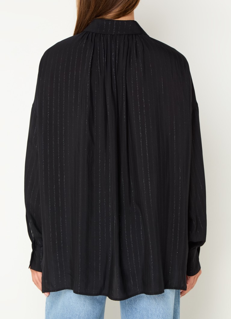 DRYKORN Effie oversized halenka s lurexem