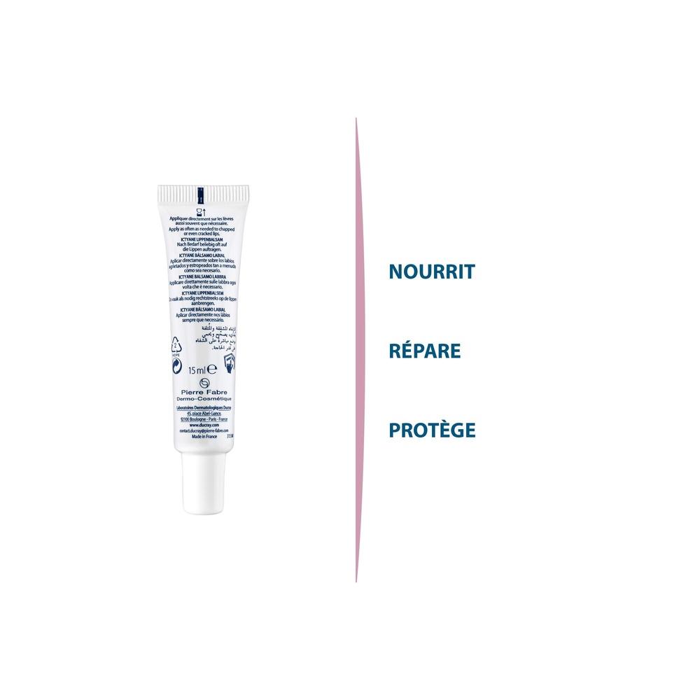 Ducray Ictyane Baume lèvres 15 ml Baume lèvres