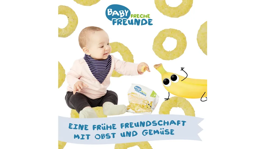 Freche Freunde Bio Knusper-Ringe Hirse & Banane 20 g