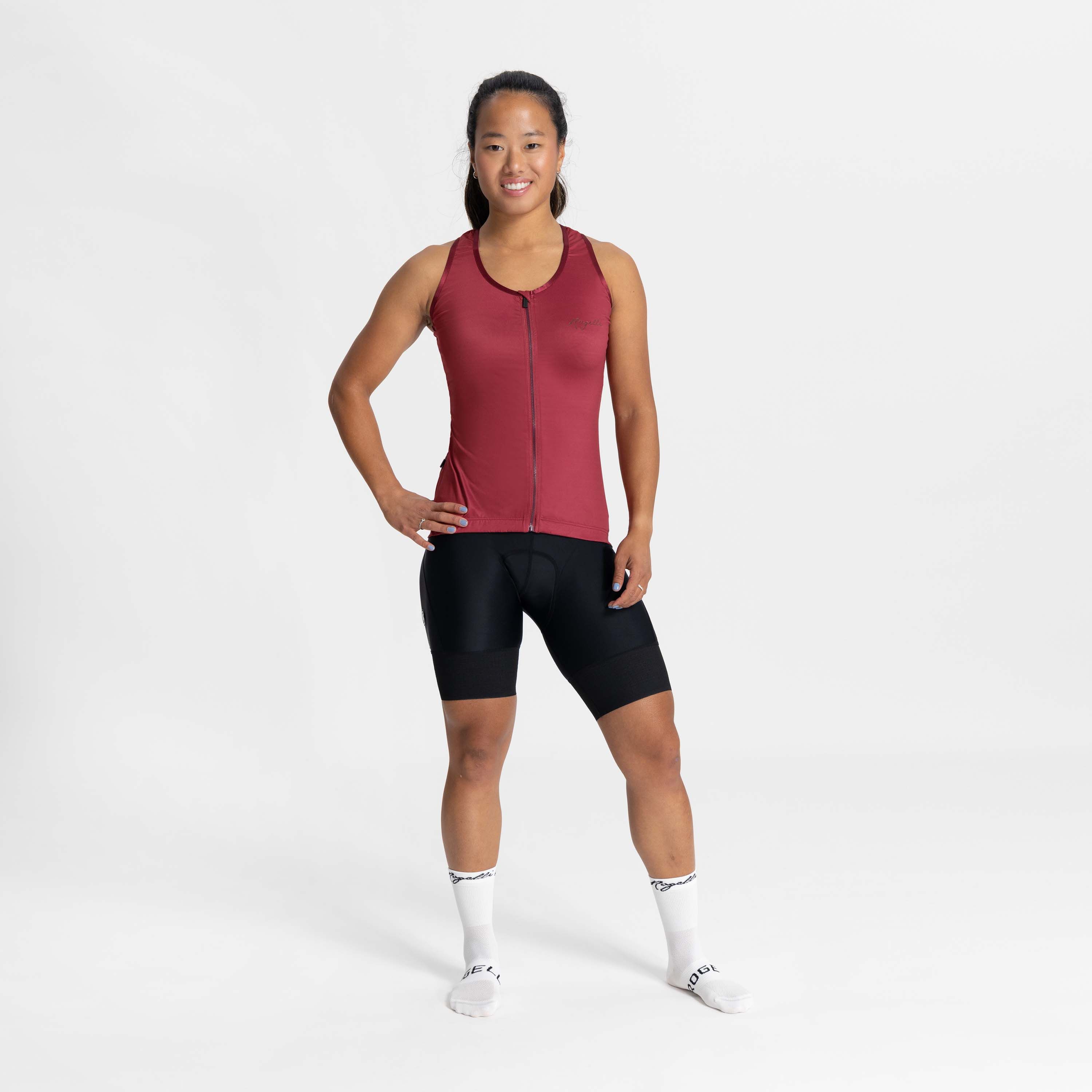 Rogelli Abbey Rosa Damen Radtrikot Kurzarm