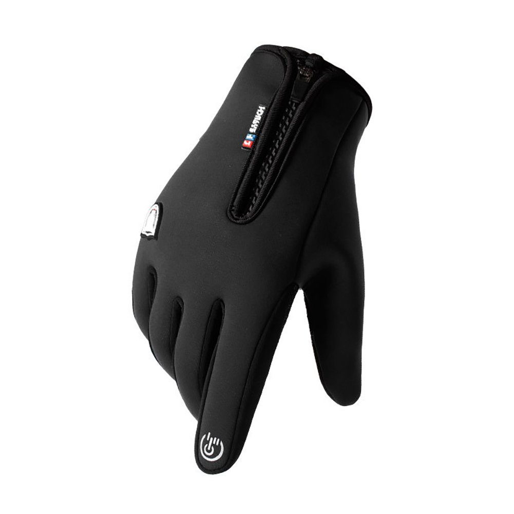 farfi Lederhandschuhe Winterwinddichte wasserdichte Touchscreen-warme Sporthandschuhe (1 Paar Handschuhe) Touch-Screen