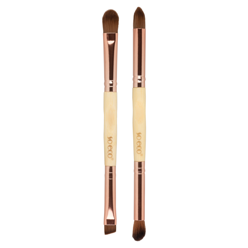 so eco Duo Pinceaux 2 en 1 pour les Yeux Pinceau de maquillage