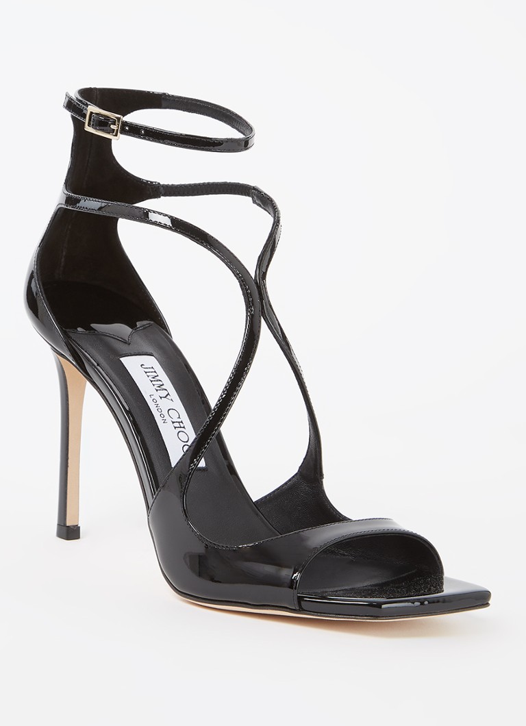 Sandale Jimmy Choo Azia 95 din piele lăcuită.