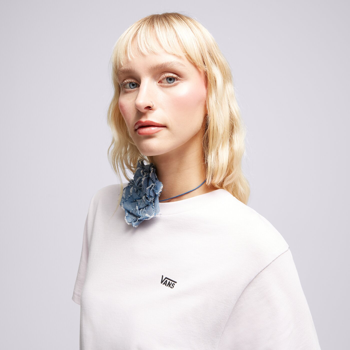 VANS T-SHIRT LEFT CHEST LOGO TEE EM Violet