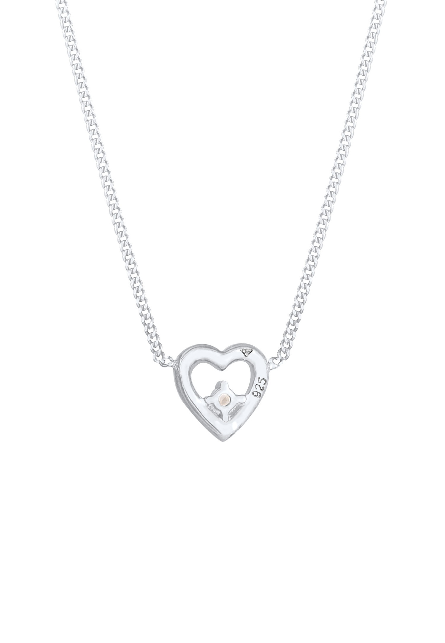 Elli DIAMONDS Diamant Srdce lásky (0,03 ct) Striebro 925