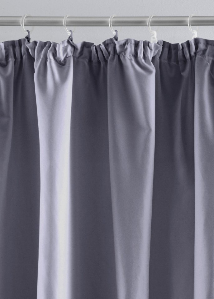 Microfaser Vorhang mit recyceltem Polyester (2er Pack)