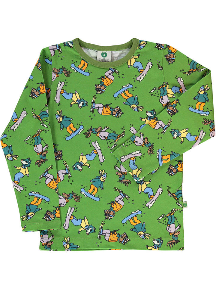 Småfolk Longsleeve in Grün günstig kaufen