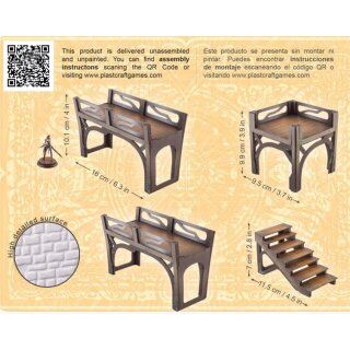 Malifaux: Downtown Walkway Set