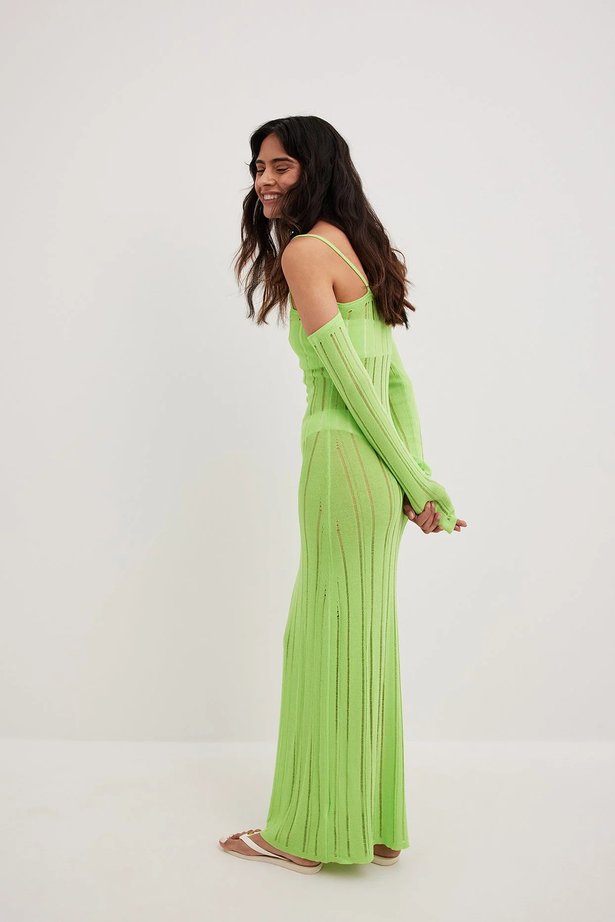 Langärmeliges Strickkleid