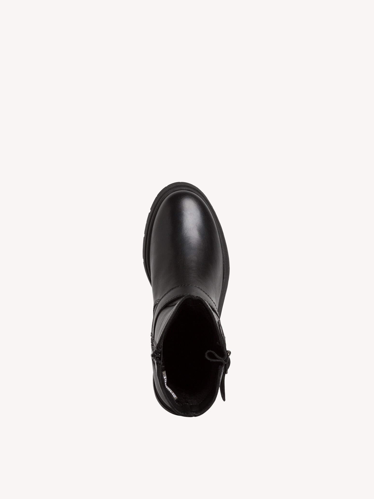 Bottine en cuir - noir