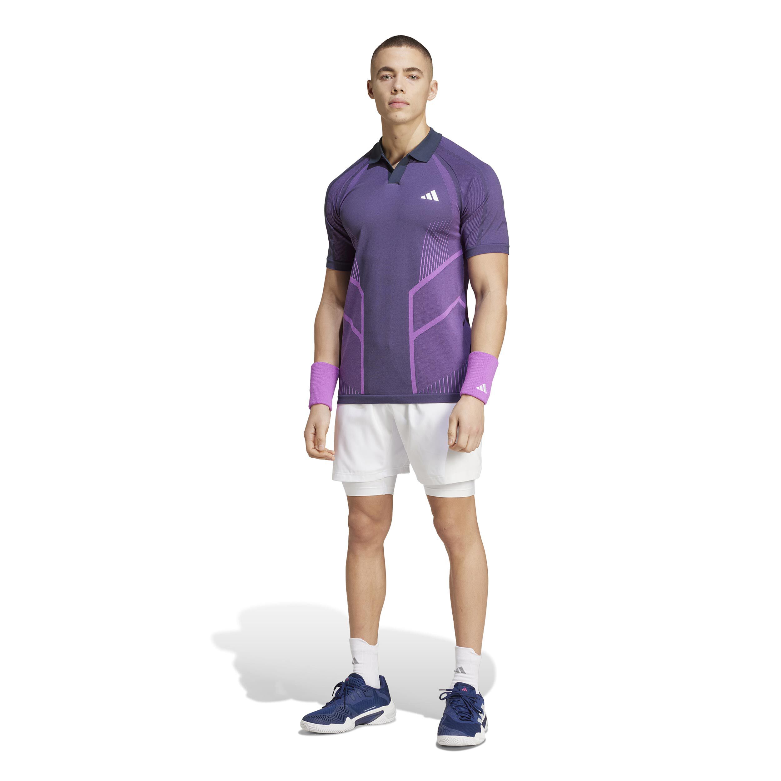 Seamless Pro Polo Herren - Lila, Berry