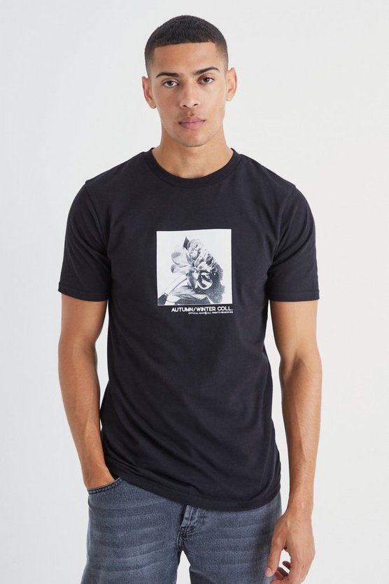 Slim-Fit T-Shirt mit Print