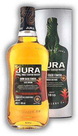 Jura Rum Cask Finish Cask Edition Single Malt Whisky Jura Rum Cask Finish Cask Edition Single Malt Whisky Cask Edition. 0,7	 Liter - Vol 40%