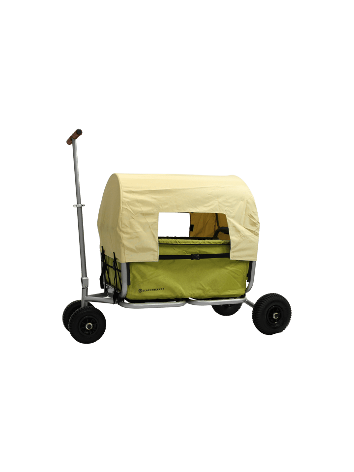 Beachtrekker Beachtrekker LiFe faltbarer Bollerwagen (Oliv)   Bremse   Sonnenverdeck günstig kaufen onesize