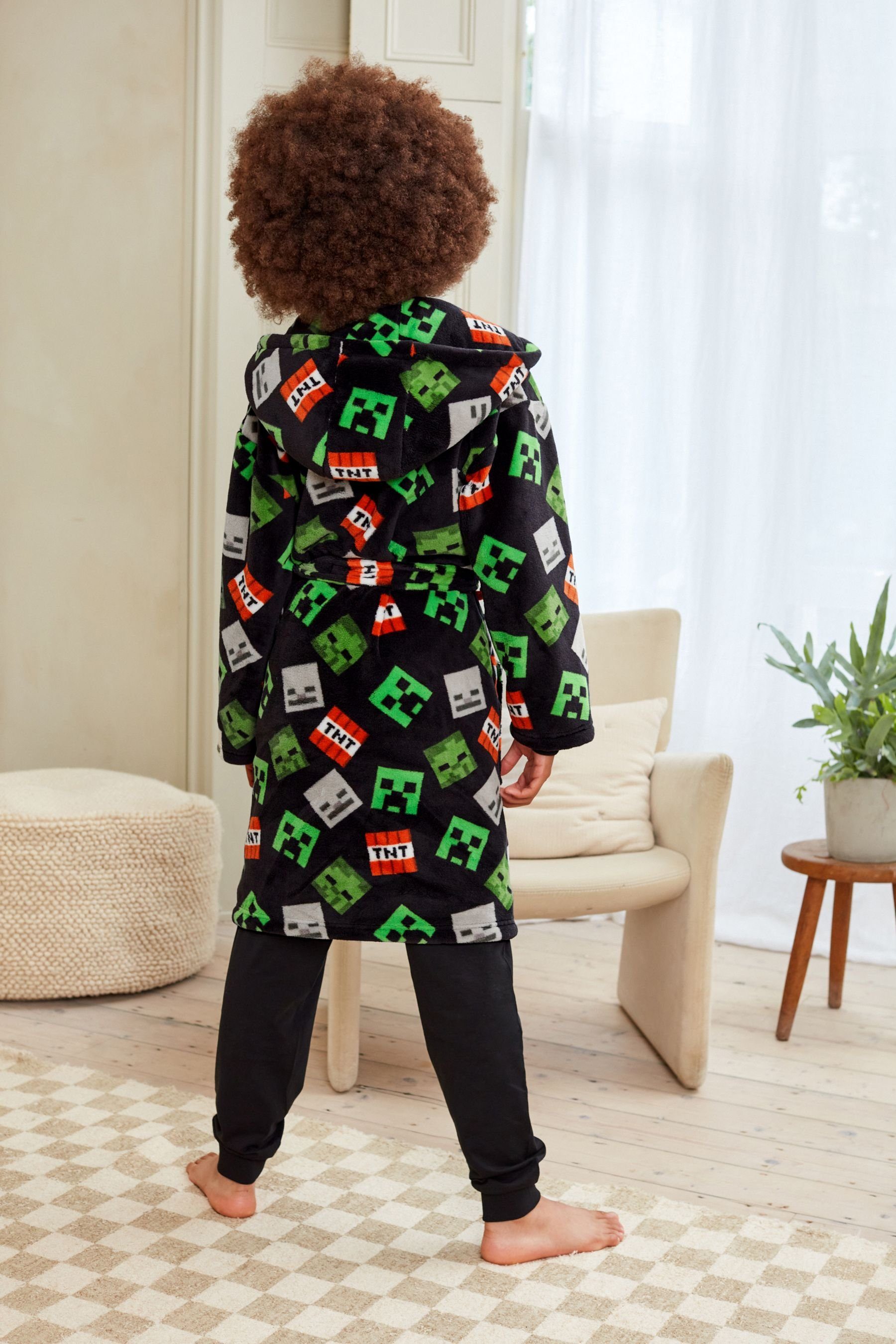 Next Kinderbademantel Bademantel aus Fleece, Polyester