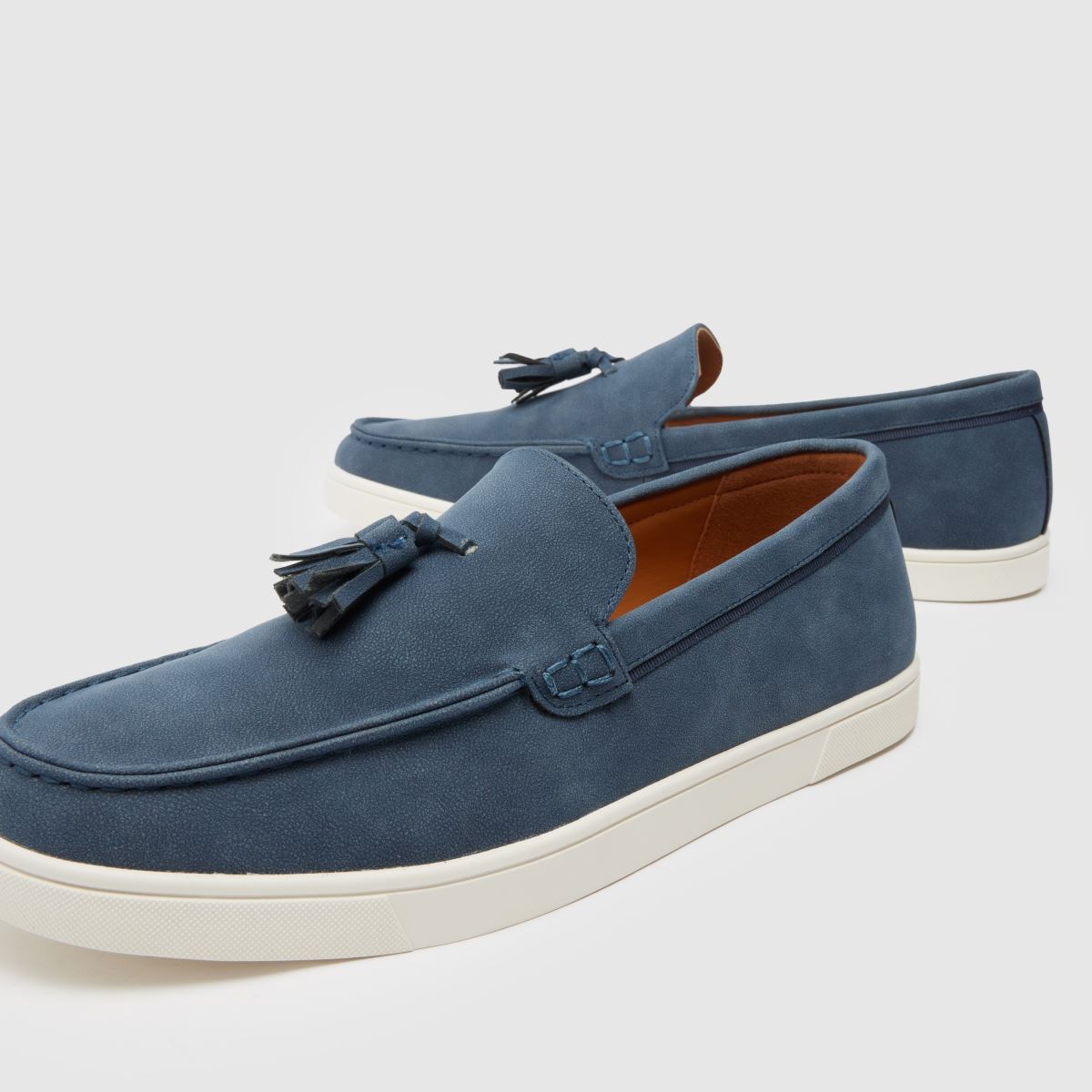 Schuh – Wyatt – Marinblå loafers med tofs