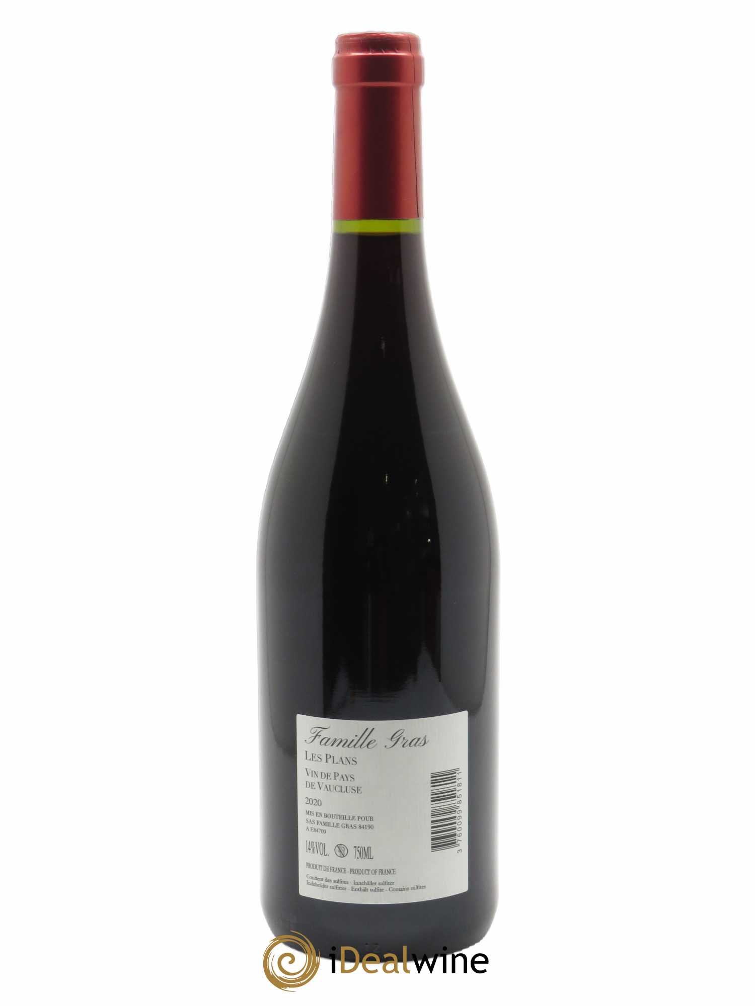 IGP Vaucluse (Vin de Pays de Vaucluse) Santa Duc (Domaine) Les Plans Famille Gras  2020 - Lot de 1 Bouteille
