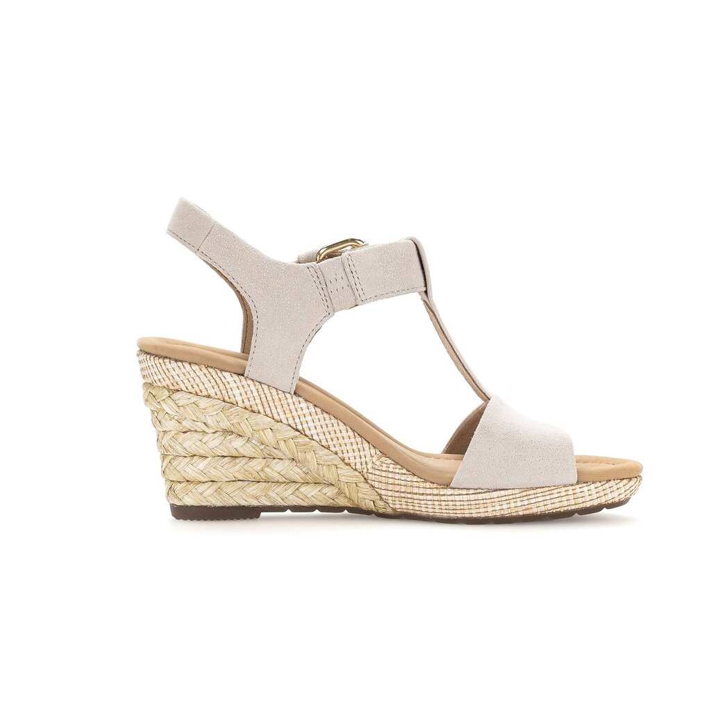 Gabor comfort Keilsandalette beige