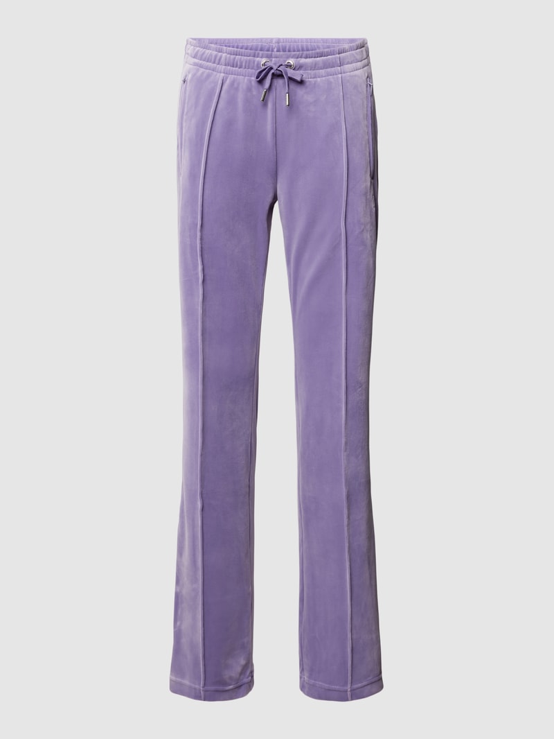 Sweatpants mit Strasssteinbesatz Modell 'TINA' in flieder