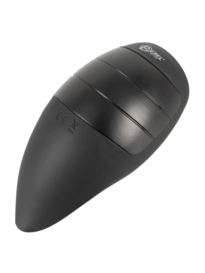 Rebel Masturbator Vibrating Glans Masturbator in schwarz günstig kaufen 13 cm